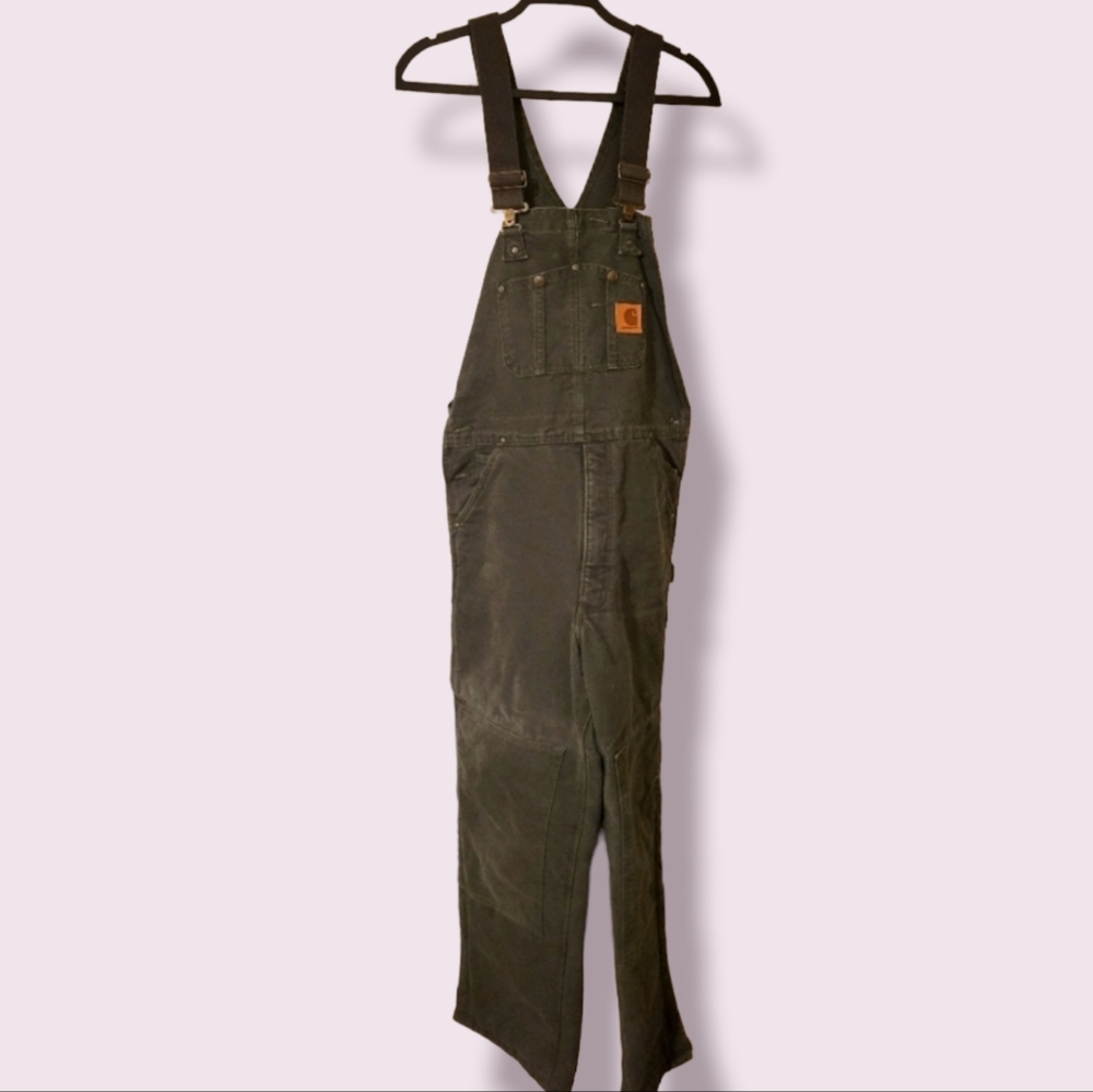 Carhartt - Washed Duck Quilt-lined Bib Overall